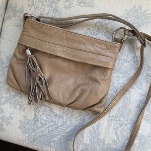Crossbody Tan Genuine Leather Italian Purse